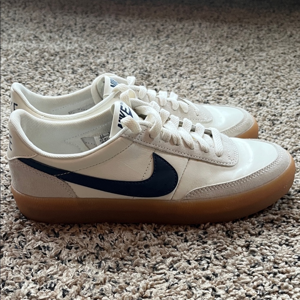 Nike Women’s Killshot 2 White and Navy Blue Sneakers with Gum Sole